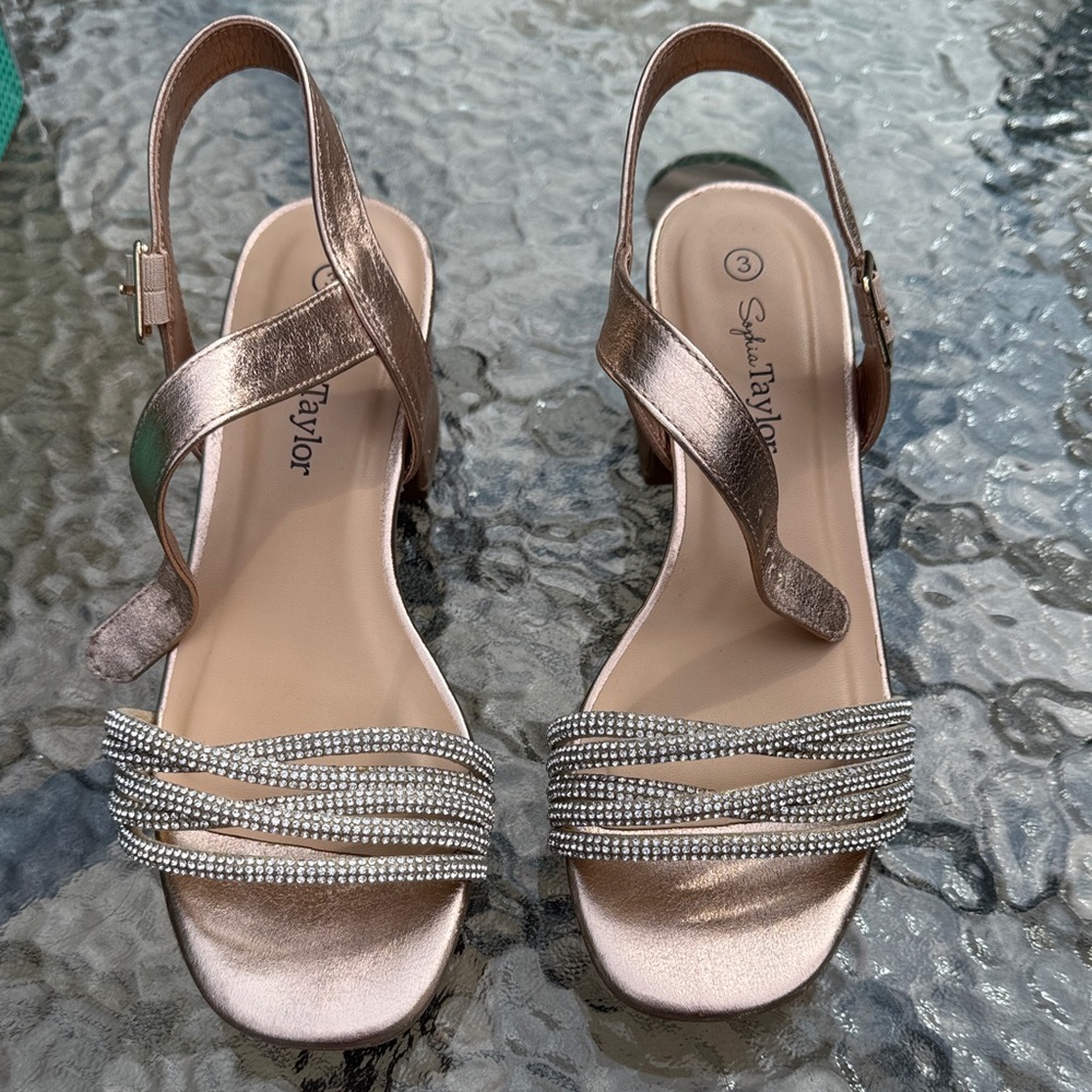 Sophia Taylor Kids Rose Gold Sandals